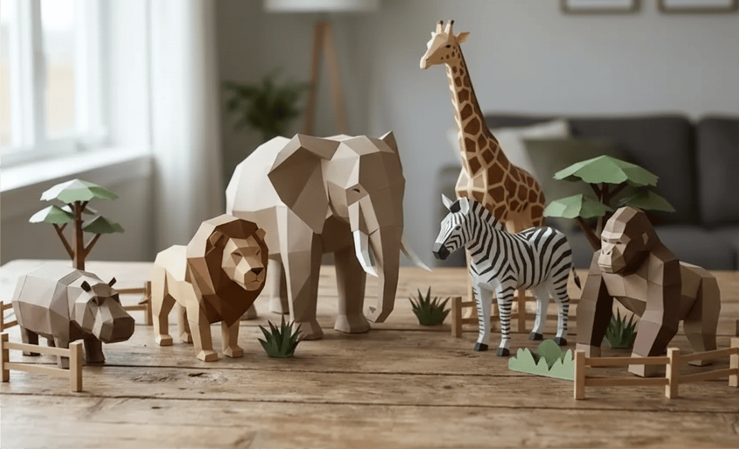 ZOOLÓGICO DE PAPERCRAFT